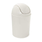 Umbra 1.25 Gallon Mini Waste Can with Removable Swing-Top Lid - Small Garbage Bin for Kitchen, Bathroom, Bedroom, Office - Compact Trash Can Fit Under Tables & Counters - Linen