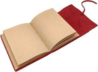 Red Notebook Journal - Genuine Leather Journals for Writing Small Size Diary 5.5x7.5 Inch, Notepad For Women and Man, Gifts,Work,Travel Wine Red