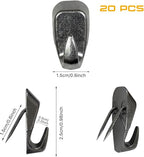 TORISING Cubicle Hooks 40 Pcs & Cubicle Clips 20Pcs Fabric Panel Wall Hooks Cubicle Clips Notes Memos Standard Size for Office Home Kitchen Room Board Hanging Supplies