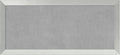 Amanti Art Silver Framed Magnetic Board 24x52 Oversize Vision Board for use with Magnets, 100% Metal Sheet to Display Items as Office Decor or for Home Organization in mudroom, Kitchen or Kids Room