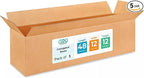 Extra Large Shipping & Moving Boxes 48 x 12 x 12"(5-Pack) - Extra Strength 200 lb vs Regular - Corrugated Packing Boxes for Moving - Large Moving Box for USPS - Shipping Box by IDL Packaging
