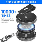 3 Pcs Heavy Duty Badge Reels Retractable Badge Holder, Selizo Metal Retractable Keychain Badge Reel ID with Belt Clip Key Ring for Key Name Card Holder