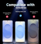 MAGIC JOHN 2 Pack for Samsung Galaxy S25 6.2 inch Privacy Tempered Glass Screen Protector, 28°Anti-Spy, Bubble Free, Auto Dust-Elimination, Easy Installation