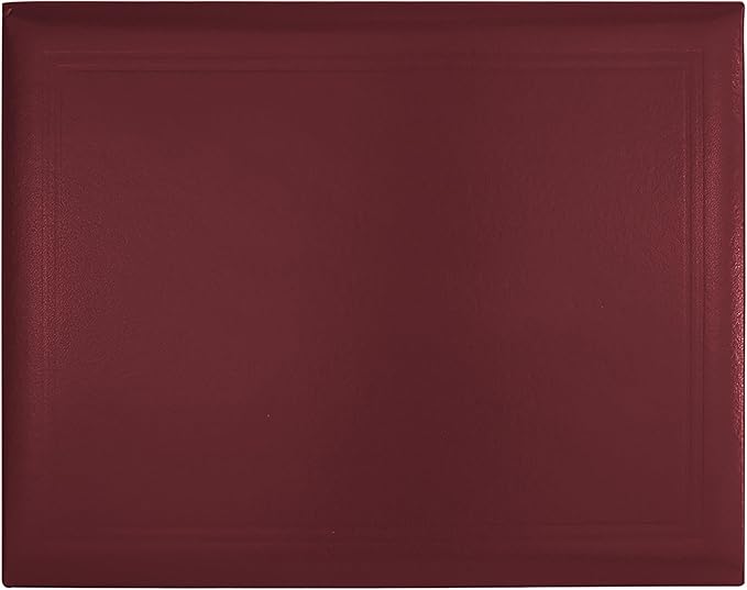 GraduationMall 8.5"x11" Smooth Padded Diploma Cover Certificate Holder Maroon,6-Packs