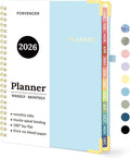 2026 Planner, Forvencer Calendar Planner Weekly and Monthly, Jan 2026-Dec 2026, 6" X 8", Hardcover Agenda Book, Daily Journal Organizer with Inner Pocket, Notebook for Office School, A5, Blue