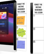 Computer Monitor Memo BoardHoldIForget The Mistake Remember The Lesson Logo Decor Monitor Message Board Sticky Notes for Send Family Members Office Friends and Colleagues Gifts
