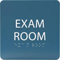 ADA CENTRAL SIGNS - 6" X6" Exam Room Sign - ADA Compliant Tactile Graphics Grade 2 Braille Text Acrylic Wall Signs - Educational Institution Directional Assistance Test Center Door Sign for Schools