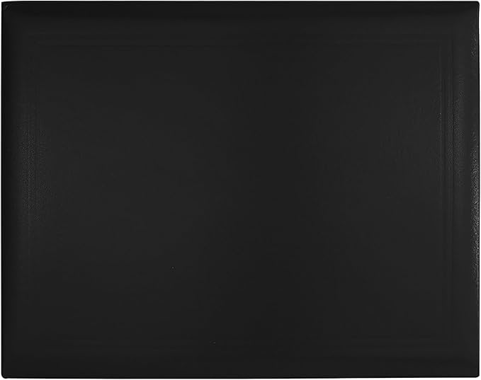 GraduationMall 8.5"x11" Smooth Padded Diploma Cover Certificate Holder Black,6-Packs