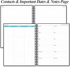 2026-2027 Planner - 18 Months Weekly & Monthly Planner from January 2026 - June 2027, Spiral Planners 2026-2027 with Elastic Closure, Inner Pocket, Medium 8.5" x 11", Black