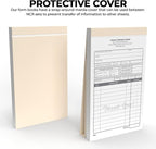 Custom 4.25" x 7" Carbonless NCR Books in 3-Part Triplicate Invoices, Receipts, Work Orders, Sales Orders, Purchase Orders, Estimates, Quote Forms with Your Company/Business Name (132 Sets)