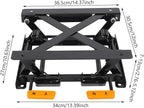 DEIGEHJRE Car Seats Height Adjuster Holder, Seat Lifting Base Car Seat Lift Rack (H:2.76-5.12in), 14.37in Seat Lifting Base for Rvs, Commercial Vehicles, Vans, Construction Vehicles.