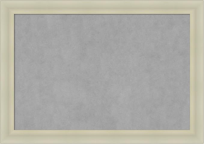 Amanti Art Silver Framed Magnetic Board 29x41 Large Vision Board for use with Magnets, 100% Metal Sheet to Display Items as Office Decor or for Home Organization in mudroom, Kitchen or Kids Room