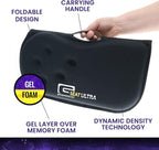 GSeat Ultra Orthopedic Gel and Foam Seat Cushion - for Coccyx, Back, Tailbone, Prostate, Postnatal, and Sciatica Pain/Discomfort - Office, Car, Chair, Travel (Cardinal Red)