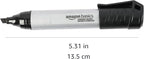 Amazon Basics Large Chisel Tip Permanent Markers, Black, 12-Pack