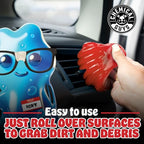 Chemical Guys Sticky Icky Car Cleaning Gel, Sweet Strawberry, Interior Car Cleaner, Reusable Automotive Crevice & Interior Dust Cleaner for Air Ventss, Cup Holders & Keyboards, 0.88 Ounce (Pack of 4)
