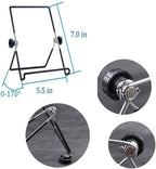 MOACC Tablet Stand, Portable Foldable Tablets Multi-Angle Non-Slip Adjustable Metal Holder Cradle Fit for 9-12.9 inch Tablet PC, Pad (2 Pack)