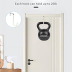 FYY Over The Door Hooks, 4 Pack Door Hangers Hooks with Rubber Prevent Scratches Heavy Duty Organizer Hooks for Living Room, Bathroom, Bedroom, Kitchen Hanging Clothes Towels Hats Coats Bags Beige