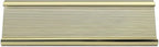 10 Pack 2" x 8" Aluminum Desk Name Plate Holder, Office Name Plate Holder for Desks, Desk Sign Holder for Office Conference, Meeting Room or Other Business Event (Gold)