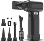 OVVGO Electric Compressed Air Duster, 300,000RPM Cordless Air Blower for Dust Removal, Duster/Vacuum 2-in-1 with 10 Speeds, 20000mAh Rechargeable & 5 Nozzles Dust Blower for PC, Keyboard, Car, Outdoor