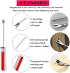5pcs Upholstery Staple Remover Tool with Nail Puller Pliers Tack Puller Staple Puller, Nail Remover Tool for Furniture Floor Carpet Wall Wooden Case Photo Frame