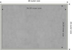 Amanti Art Silver Framed Magnetic Board 26x38 Large Vision Board for use with Magnets, 100% Metal Sheet to Display Items as Office Decor or for Home Organization in mudroom, Kitchen or Kids Room