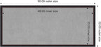 Amanti Art Black Framed Magnetic Board 22x50 Oversize Vision Board for use with Magnets, 100% Metal Sheet to Display Items as Office Decor or for Home Organization in mudroom, Kitchen or Kids Room