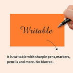 STARLIBOO 3"X5" Rectangle Colored Labels, Removable Moving Labels for Boxes, Permanent Warehouse Moving Stickers Square Label (250Labels, Orange)