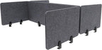 2 Sets Polyester Desk Dividers, Soundproof Room Divider Office Furniture Partitions, Privacy Desk Panel with Clamps, Stand Up Freestanding Desk Privacy Panel for Office Classroom(47.3"x16"+ 23.6"x16")