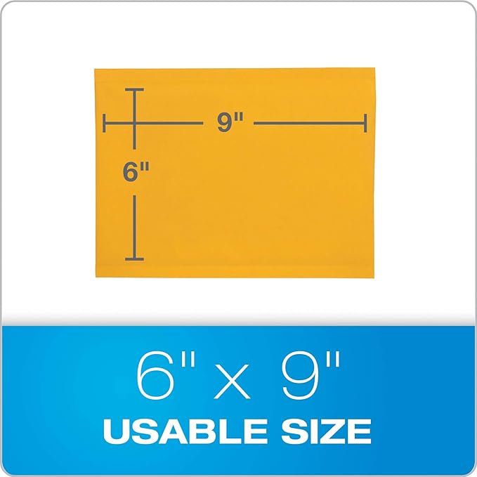 Quality Park Bubble Mailers, 6 x 9 Shipping Envelopes, Self-Seal, Durable Brown Kraft Padded Envelopes, Redi-Strip Peel Off Closure, 50 Per Box (QUA85755) (Pack of 4)