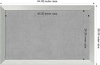 Amanti Art Silver Framed Magnetic Board 28x44 Large Vision Board for use with Magnets, 100% Metal Sheet to Display Items as Office Decor or for Home Organization in mudroom, Kitchen or Kids Room