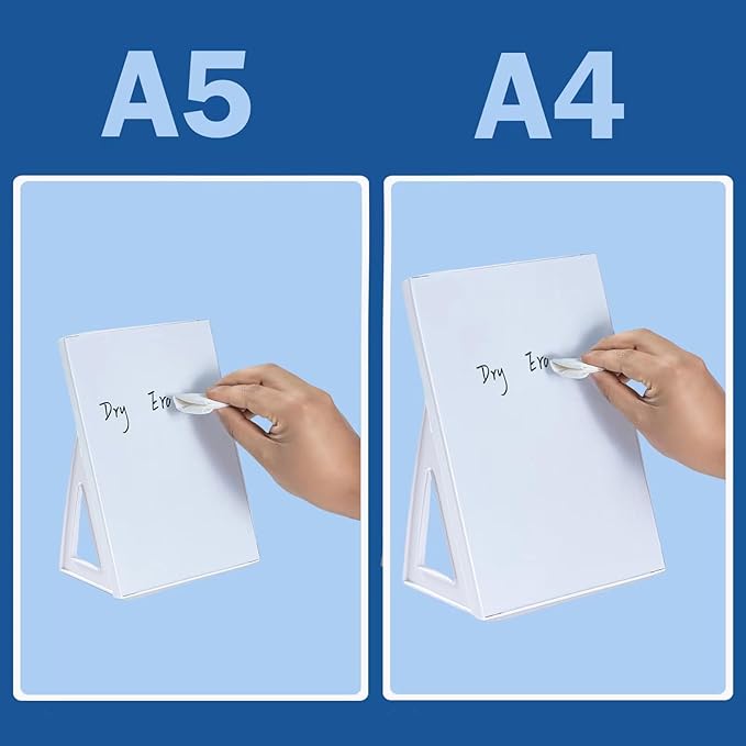 Dashify Desktop Dry Erase Board, Small Whiteboard with Stand, A5 Size 8.3 x 5.8 Inches with A Dry Erase Marker