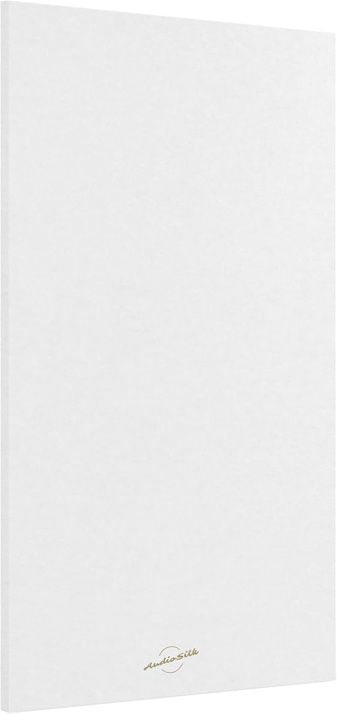 AudioSilk Acoustic Panel, Large, 46" x 23", Pure White