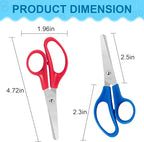 Toidgy 150 Packs Kids Scissors, 5 Inch Scissors Bulk for School, Blunt Tip Scissors for Kids Student Teacher, Safety Scissors for Preschool Classroom Office Home, School Supplies Craft Cutting Paper