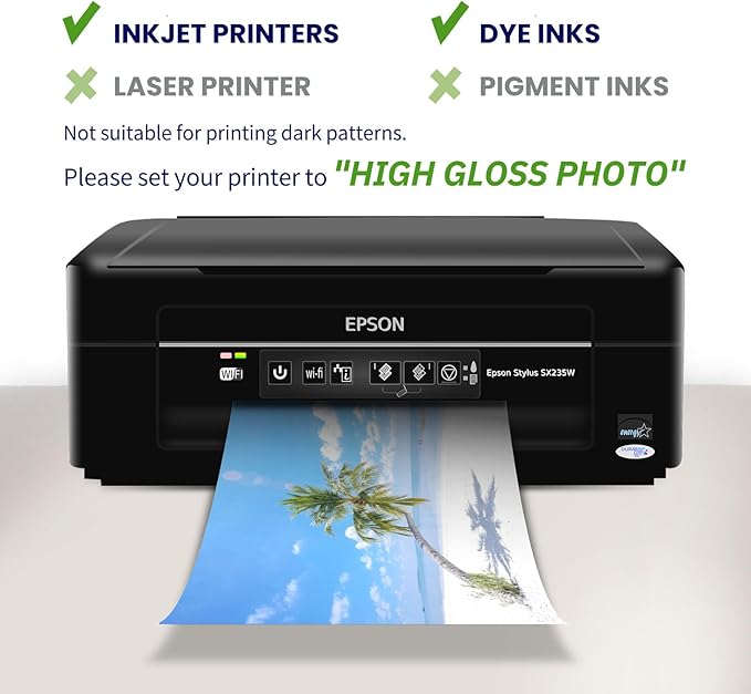 4x6 Photo Paper Double Sided Glossy, Goefun 200 GSM/54 LB Postcard Paper for Inkjet Printer and Dye Ink, 100 Sheets