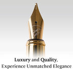 Ellington Pens Luxury Wood Fountain Pen Set – Extra Fine Nib - Includes Wooden Pen Gift Box, Ink Converter, 6 Ink Cartridges – Wood Pen For Writing, Calligraphy, Journaling, Drawing (Rosewood)