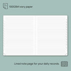 POPRUN 2025-2026 Monthly Planner (B5 8" X 10"), 18-Month Calendar Book (Jul.25 - Dec.26) with Monthly Tabs, Hardcover, Inner Pocket, 100GSM Thick Paper - Black