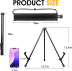 AROIC 24 Pack 14'' Tabletop Easels, Black Steel Table Top Easels for Display, Adjustable Portable Table Top Easel for Paintings, Signs, Posters,Frame Pictures(with 24 Bags)
