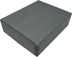 Lineco Museum Archival Storage Box, 8.75x10.75x3 in. Drop Front Design. Acid-Free with Metal Edge. Organize Photos, Pictures, Prints, Documents, Crafts, DIY. Gray, 1 Pack