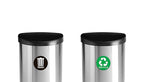 Recycle Sticker for Trash Bins - Perfect Recycling Stickers for Trash Can - 2 Pack - 5" by 5" Decal Logo - Ideal Label Sign for Home or Office Refuse Bin - Suitable for Indoor/Outdoor use
