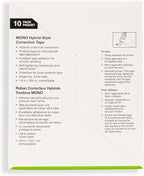 Tombow 68721 MONO Hybrid Correction Tape, 10-Pack. Easy To Use Applicator for Instant Corrections