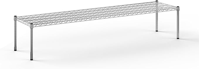 Regal Altair 18''W x 72''L x 14''H Chrome Plated Wire Dunnage Rack | Off The Floor Storage