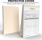 Custom 5.5" x 8.5" Carbonless NCR Books in 2-Part Duplicate Invoices, Receipts, Work Orders, Sales Orders, Purchase Orders, Estimates, Quote Forms with Your Company/Business Name (100 Sets)