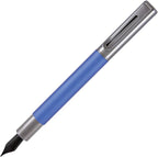 Monteverde USA Ritma Fountain Pen in Blue – Fine Nib, Smooth JoWo Stainless Steel, Refillable Ink Cartridge/Converter – Ideal for Everyday Writing & Journaling