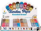 Raymond Geddes Sunday Pops Kneadable Erasers, 48 Count (Pack of 12)