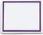 PaperDirect Pristine Specialty Certificates, 50 Sheets of 38lb White Paper, 8½" x 11", Purple Bold Foil Border, Perfect for Awards, Students, Employees, Volunteers, Course Completion, Diplomas