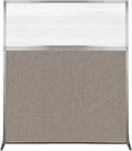 Versare Hush Screen Portable Room Divider | Workstation Wall Divider | Freestanding Privacy Hush Panels | Clear Fluted Windows | Fabric Office Divider Screen | Great for Room Separation