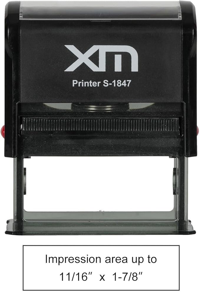 Custom Stamp Self Inking - 4-Line Personalized Address Stamps | US-Made Return Address Labels | Replaceable Ink & Multi-Scene Use, Medium
