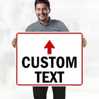 Custom Arrow,Custom Directional Sign, Up Arrow,24x30 Inches, 55 mil thick HDPE (high density polyethylene) Made in USA by My Sign Center