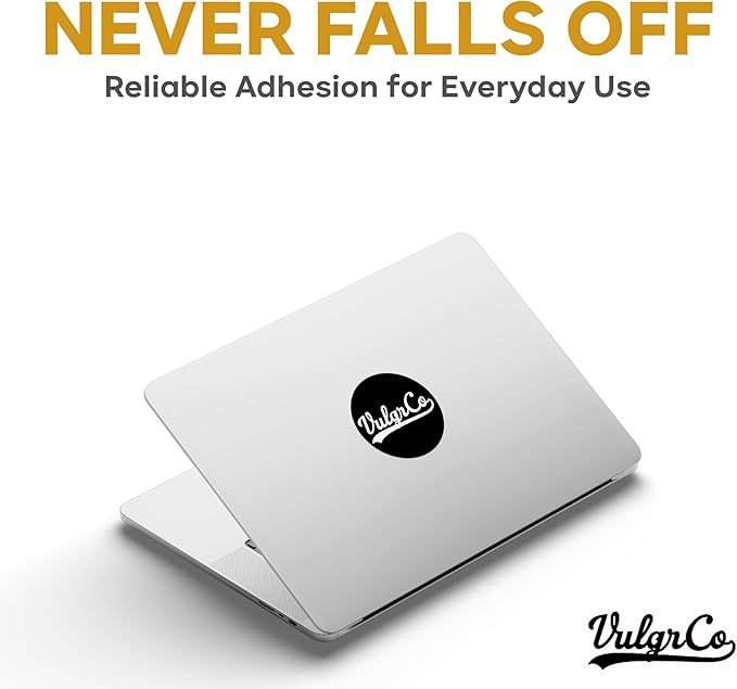 VulgrCo Custom Stickers, Image or Text- Vinyl Custom Labels Stickers Personalized - Waterproof, Dishwasher Safe, Fade Resistant, UV Protected Business Labels