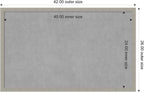 Amanti Art Grey Framed Magnetic Board 26x42 Large Vision Board for use with Magnets, 100% Metal Sheet to Display Items as Office Decor or for Home Organization in mudroom, Kitchen or Kids Room